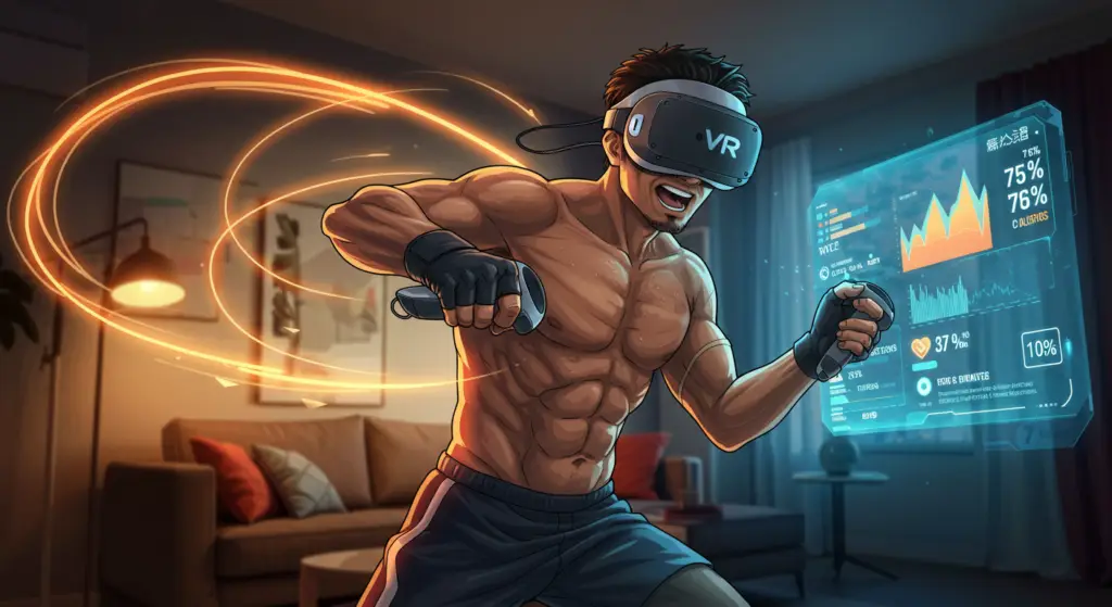 Anime-style VR fitness journey with PSVR2 by Ricardo Garcia