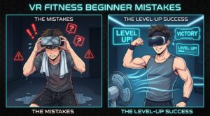 VR fitness beginner mistakes vs level up success comparison