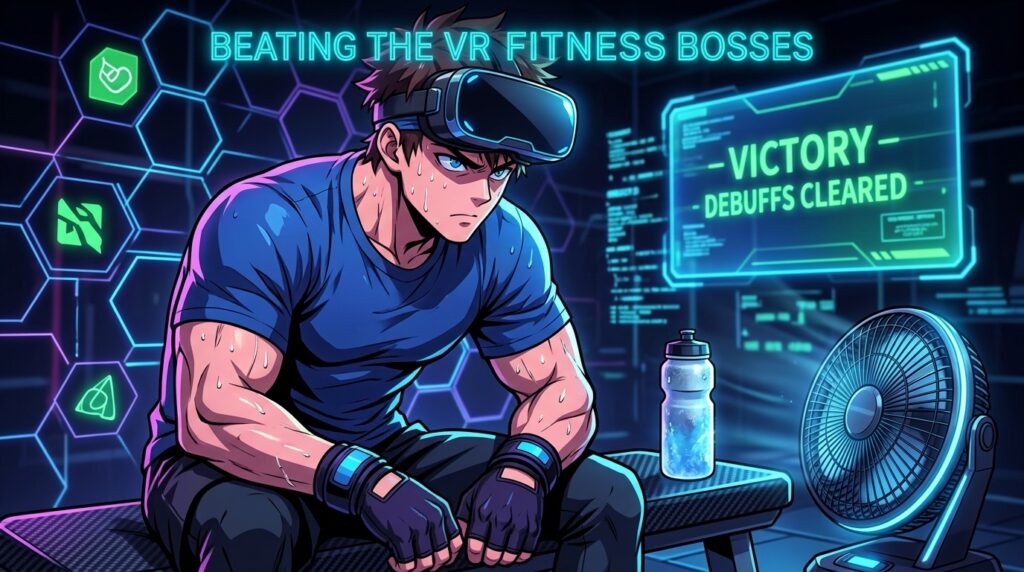 VR fitness beginner tips for motion sickness and sweat