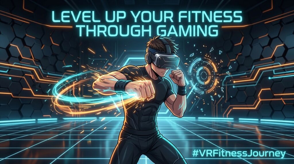 VR Fitness Journey level up your fitness through gaming anime hero banner